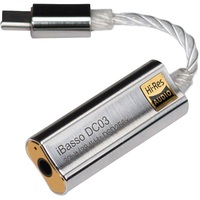 iBasso DC03 USB Type-C DAC - 3,5mm Jack anya ezüst adapter
