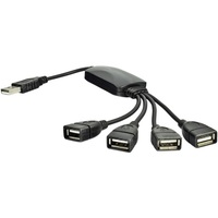 Akyga USB 2.0 4 portos elosztó kábel
