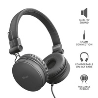 Trust Tones jack mikrofonos fejhallgató