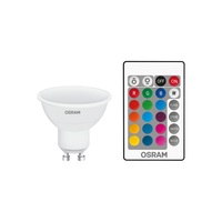 Osram Star+ RGBW/műanyag ház 4,5W/250lm/2700K/GU10 távirányítható LED PAR16 spot fényforrás