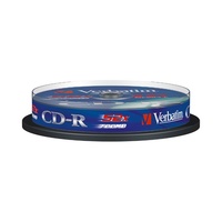 VERBATIM 43437 CD-R 700MB/52x/extra protection írható felület/egyszer írható CD 10db/csomag