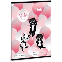 Ars Una Think-Pink A5 27-32 kockás füzet Ars Una Think-Pink A5 27-32 kockás füzet