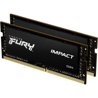 Kingston 32GB/3200MHz DDR-4 (Kit of 2) FURY Impact (KF432S20IBK2/32) notebook memória Kingston 32GB/3200MHz DDR-4 (Kit of 2) FURY Impact (KF432S20IBK2/32) notebook memória