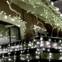 Home KKF 908/WH 30m/900 LED/8 programos/kül-beltéri hidegfehér LED-es karácsonyi fényfüggöny