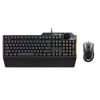 ASUS TUF Gaming K1 HUN fekete USB világító billentyűzet + TUF Gaming M3 gamer egér Combo