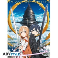 Sword Art Online "Asuna & Krito Aincrad" 52x38 cm poszter