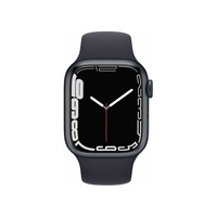 Apple Watch S7 GPS-es (41mm) éjfekete alumínium tok, éjfekete szilikon sportszíjas okosóra Apple Watch S7 GPS-es (41mm) éjfekete alumínium tok, éjfekete szilikon sportszíjas okosóra