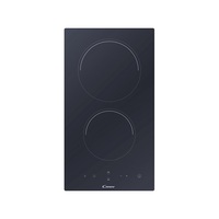 Candy CID 30/G3 dominó fekete, beépíthető, indukciós, főzőzóna: 2, beépíthető méret: 27cm, főzőlap