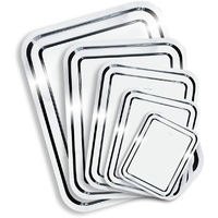 Négyszögletes rozsdamentes 25x21cm tálca Négyszögletes rozsdamentes 25x21cm tálca