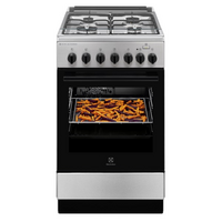Electrolux LKK560000X inox, szabadonálló, gáz, kombinált, főzőzóna: 4, sütő:58L, grill, tűzhely