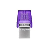 Kingston 64GB USB3.2 Gen1 C/USB3.2 Gen1 A DataTraveler microDuo 3C (DTDUO3CG3/64GB) Flash Drive