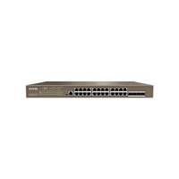 Tenda TEG5328P-24-410W 24port GbE LAN PoE (370W) L3 menedzselhető switch