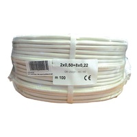 Honnor Security 2+8 eres, biztech kábel, 2x0,5mm2 és 8x0,22mm2 névleges keresztmetszetű, sodrott réz erek, árnyékolt