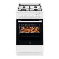 Electrolux LKK560000W fehér, szabadonálló, gáz, kombinált, főzőzóna: 4, sütő:58L, grill, tűzhely