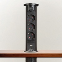 Delight 20451B fekete 3-as motoros rejtett elosztó + 1 USB-A, 1 USB-C port Delight 20451B fekete 3-as motoros rejtett elosztó + 1 USB-A, 1 USB-C port