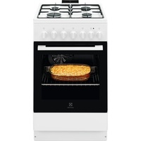 Electrolux LKK520001W fehér, szabadonálló, gáz, kombinált, főzőzóna: 4, sütő:54L, grill, tűzhely