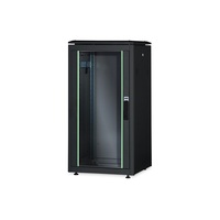 DIGITUS Rack Unique 19" 26U 1342x600x1000mm üvegajtós fekete álló rack szekrény
