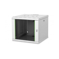 DIGITUS Rack Unique 19" 9U 509x600x600mm üvegajtós szürke fali rack szekrény DIGITUS Rack Unique 19" 9U 509x600x600mm üvegajtós szürke fali rack szekrény