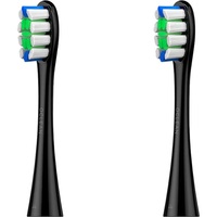 Oclean X / X PRO / Z1 / Flow / AIR / One 2db-os fekete plaque control fogkefe pótfej