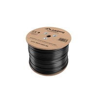 Lanberg LCU5-30CU-0305-BK Cat.5e UTP AWG24 Fca PE+PVC 305m árnyékolatlan zselés fekete kültéri kábel