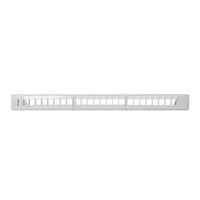 Lanberg PPKS-1124-S 19" 1U üres szürke patch panel 24 db Keystone jack fogadására, kábeltartóval