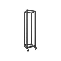 Lanberg OR01-6842-B 19" 42U SZÉL:600mm MÉLY:800mm MAG:2138mm lapraszerelt fekete rack keret