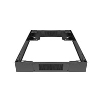 Lanberg CK01-66-B 600x600mm rackhez fekete lábazat fésűs kábelbevezetővel