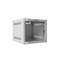 Lanberg WF10-2304-10S 10" 4U SZÉL:280mm MÉLY:310mm MAG:247mm lapraszerelt üvegajtós szürke fali rack szekrény