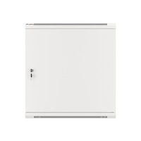 Lanberg WF01-6412-00S 19" 12U SZÉL:600mm MÉLY:450mm MAG:645mm lapraszerelt fémajtós szürke fali rack szekrény