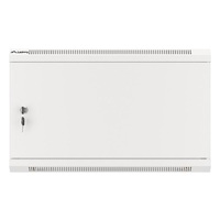 Lanberg WF01-6606-00S 19" 6U SZÉL:600mm MÉLY:600mm MAG:379mm lapraszerelt fémajtós szürke fali rack szekrény
