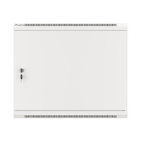 Lanberg WF01-6609-00S 19" 9U SZÉL:600mm MÉLY:600mm MAG:512mm lapraszerelt fémajtós szürke fali rack szekrény