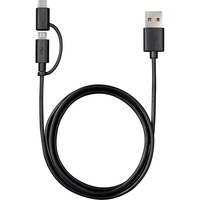 Varta 57948101401 1m 2in1 USB - microUSB/Type C fekete adat- és töltőkábel