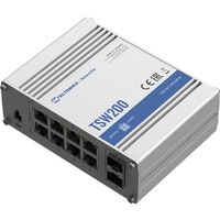 Teltonika TSW200000010 8x GbE PoE LAN 2x SFP port nem menedzselhető PoE+ switch