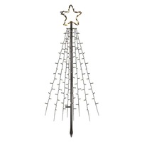 Emos DCTW02 fém 180 cm kültéri és beltéri meleg fehér időzítő LED karácsonyfa