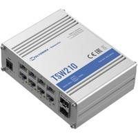 Teltonika TSW210 8x GbE LAN 2x SFP port nem menedzselhető switch