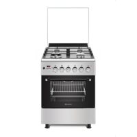 Novacook F6TS40EG-HI Exclusive Line 60 inox, szabadonálló, gáz, kombinált, főzőzóna: 4, sütő:56L, grill, tűzhely