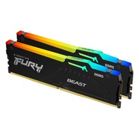 Kingston 64GB 6000MHz DDR-5 FURY Beast RGB EXPO (Kit! 2db 32GB) (KF560C36BBEAK2-64) memória