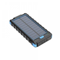 Cellect CEL-PBANKMQP32B-BKBL 10000mAh Solar fekete-kék power bank