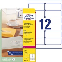 Avery L4772-25 99,1 x 42,3 mm 300 db-os átlátszó címzés etikett