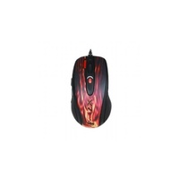 A4-Tech XL-750BK-2 lézer USB fekete alap, vörös láng minta gamer egér