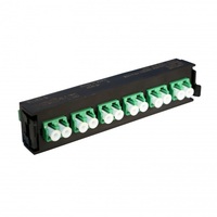 Legrand optikai patch modul 6xLC/APC duplex monomódusú címkével és címketartóval fekete LCS3