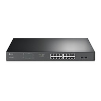 TP-Link TL-SG1218MPE JetStream 16xGbE PoE LAN port 2xGbE SFP port Easy Smart PoE+ switch