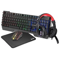 Tracer TRAKLA46764 Gamezone Mamooth 4in1 LED fekete gamer billentyűzet/egér/egérpad és fejhallgató
