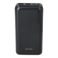 Avax PB201B LIGHTY 20000mAh fekete power bank