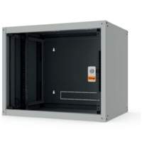 Legrand EVO4U6060 19" 4U SZÉL:600 MÉLY:600 MAG:270 szürke egyrészes, üvegajtós komplett fali rack szekrény Evoline