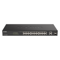 D-Link DGS-1100-26MPV2/E 24port GbE LAN 2x GbE RJ45/SFP Combo port PoE Smart switch