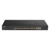 D-Link DXS-1210-28S 24x10GbE SFP+ 4x10GbE LAN port L2 smart menedzselhető switch
