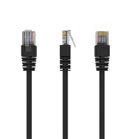 Gembird PP12-1M/BK 1m RJ45 CAT5e UTP M/M fekete kábel