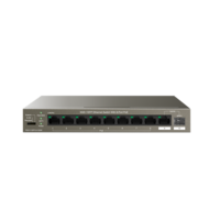Tenda TEG1110PF-8-102W 8xGbE PoE LAN 1xGbE LAN 1xSFP port nem menedzselhető asztali PoE switch