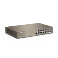 Tenda TEG5312F 10xGbE LAN 2xSFP port L3 menedzselhető switch
